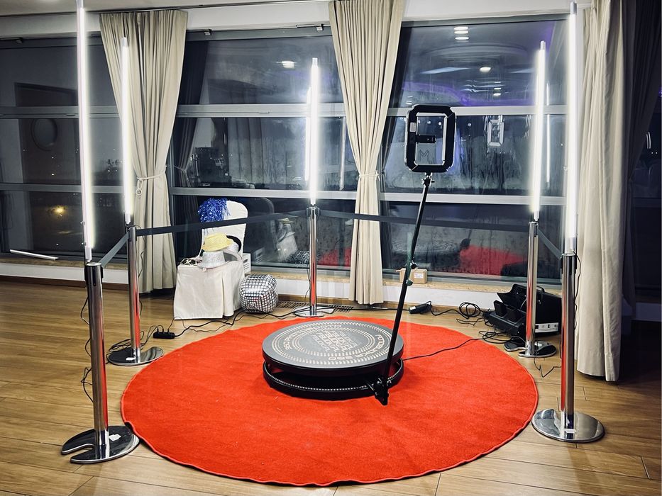 Fotobudka 360 ledowy napis LOVE wytwornica ciężkiego dymu okazja!