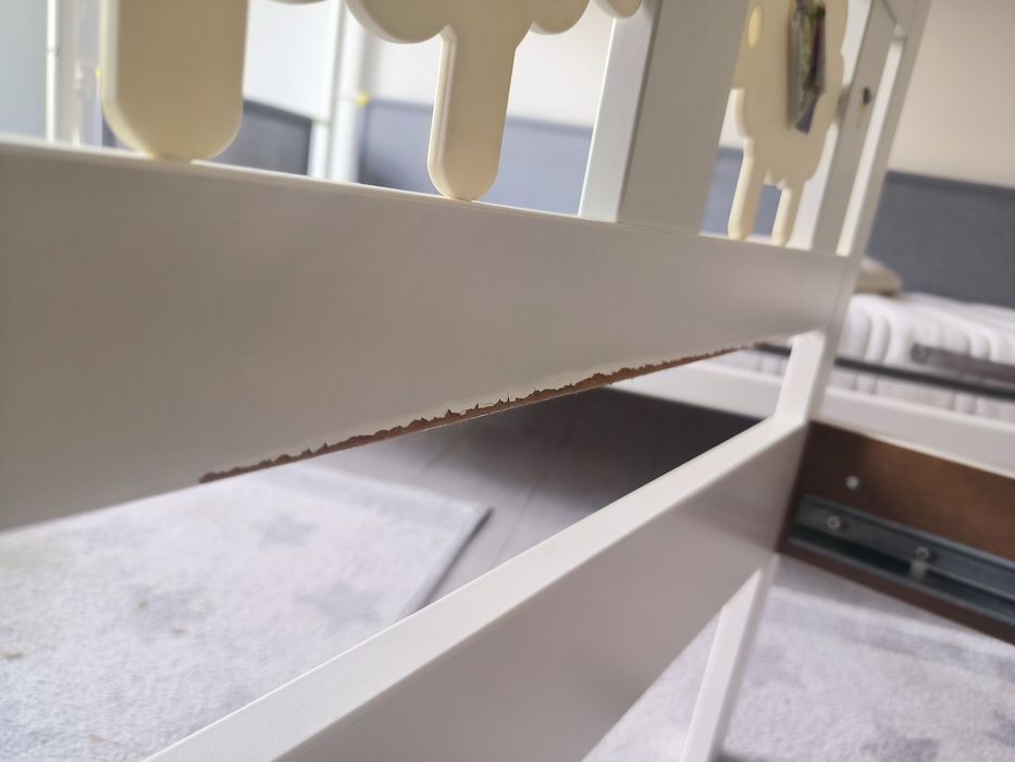 Cama IKEA KRITTER branco 70x160 cm