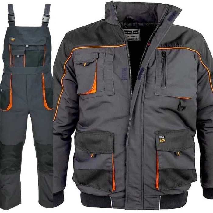 Зимовий спецодяг робочий утеплений напівкомбінезон  та куртка