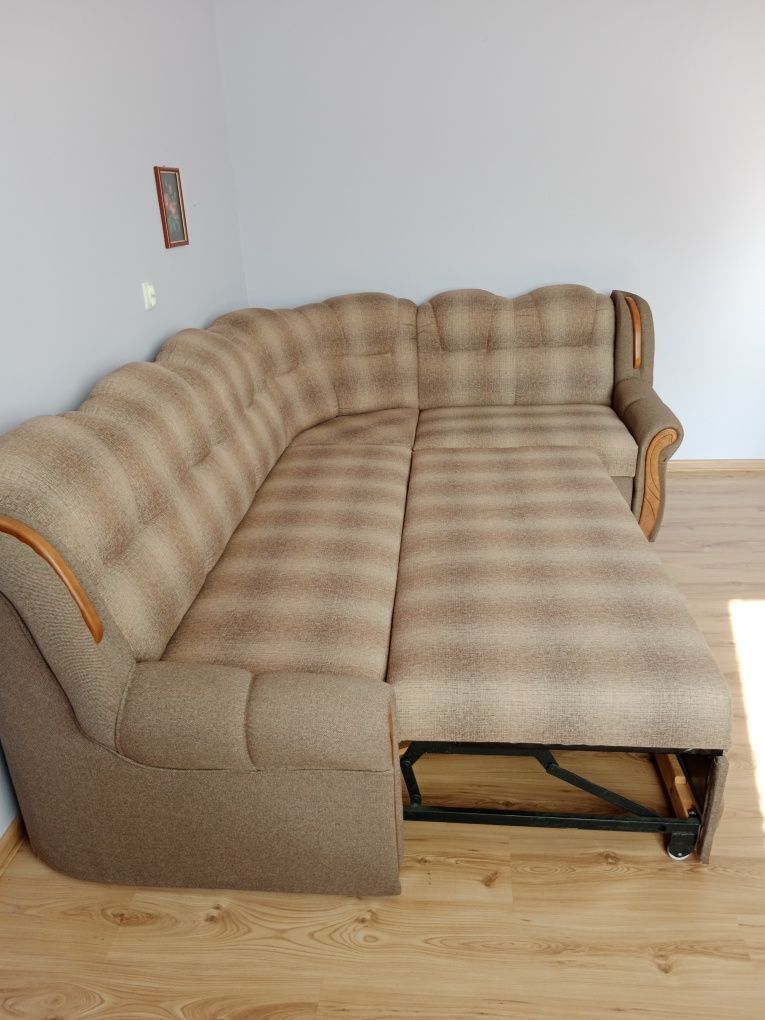 Kanapa rogowa rogówka sofa narożna z funkcją spania