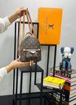 Рюкзак мини коричневый женский Louis Vuitton Луи Витон Люкс качество