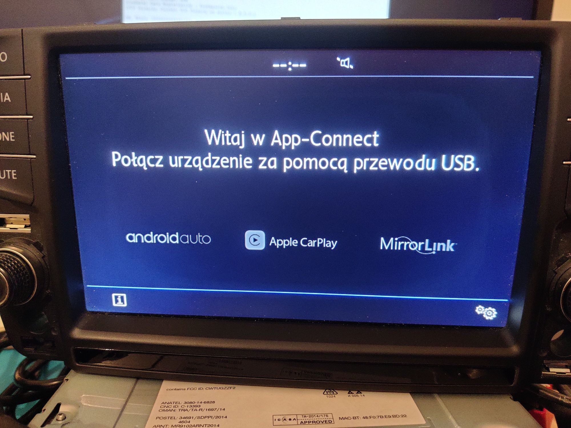 Jednostka VW z AppConnect Android Auto, Carplay - MIB2, odblokowane