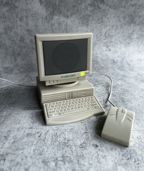 Radio miniaturowe komputer PC 90' | vintage retro