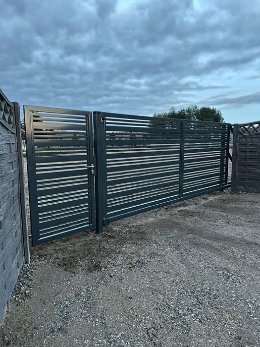 Ogrodzenia, przęsła spawane, przęsła palisadowe nowoczesne ogrodzenie