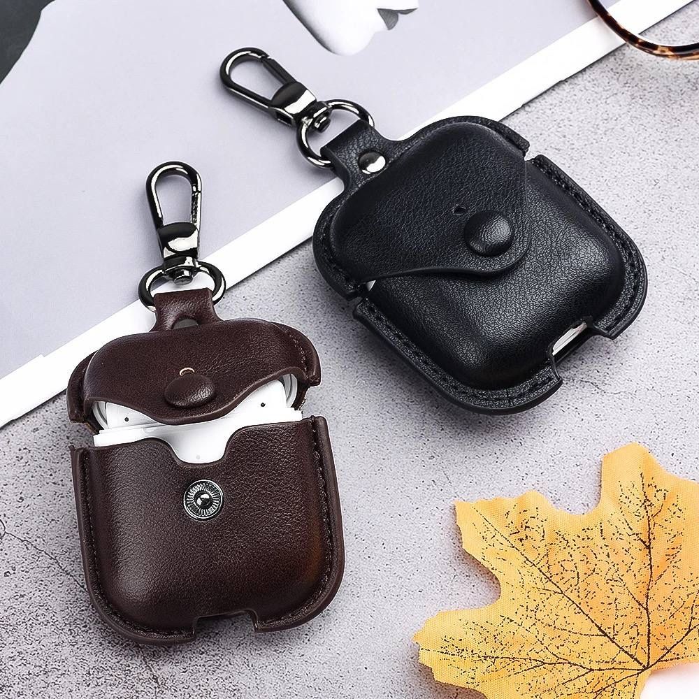 AirPods 3, 3 pro, 2 поколение  Чехол кожаный