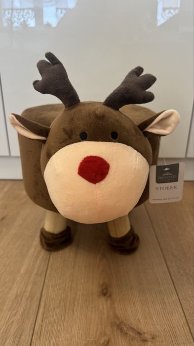 Stołek renifer ozdoba swiateczna