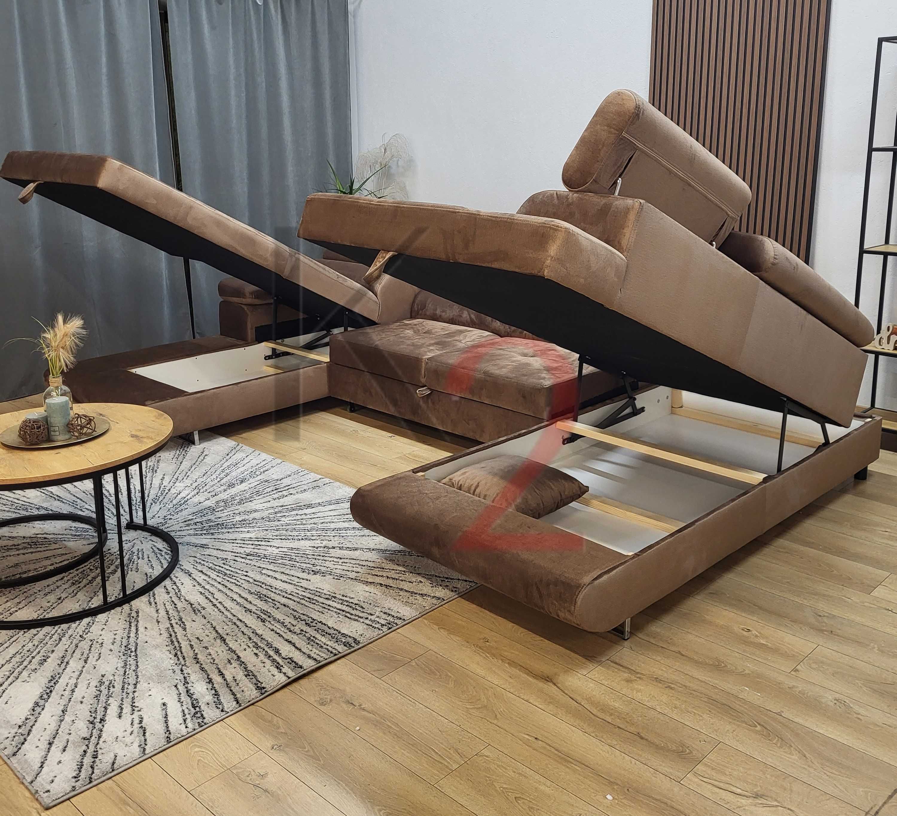Narożnik Arteon 'U rozkładany dostawa 3-7 dni PROMOCJA, rogówka kanapa