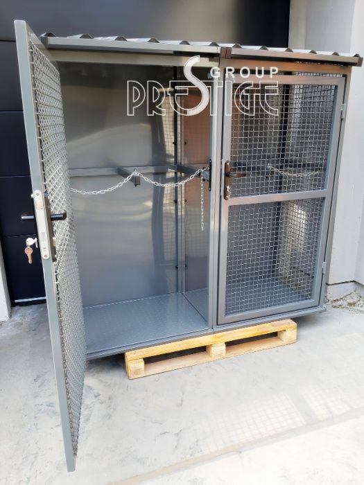 Klatka BOX, KOntener na butle z Gazem Propan Butan 33 KG na 4 butle
