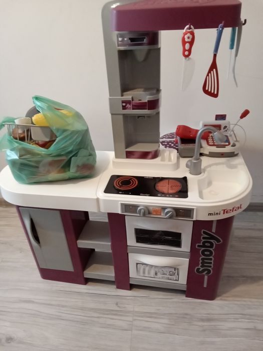 Kuchnia Smoby Tefal Xl. Kasa fiskalna i akcesoria kuchenne.  Wysyłka.