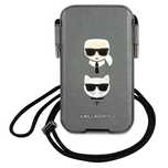 Karl Lagerfeld Torebka KLHCP12MOPHKCG 6,1" szary/grey hardcase Saffia
