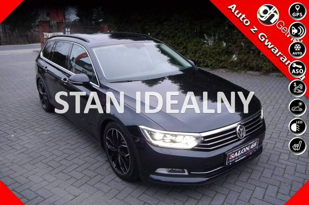 Volkswagen Passat Stan b.dobry Ledy Navi 100%bezwypadkowy z Niemiec Gwarancja 12m