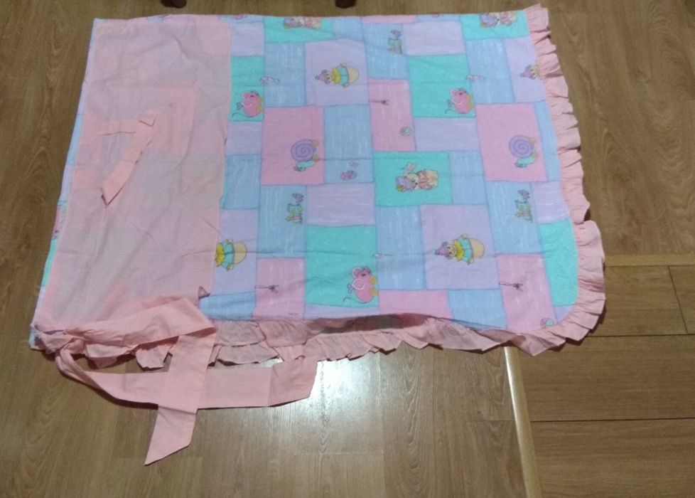 Baldachim do łóżeczka komplet