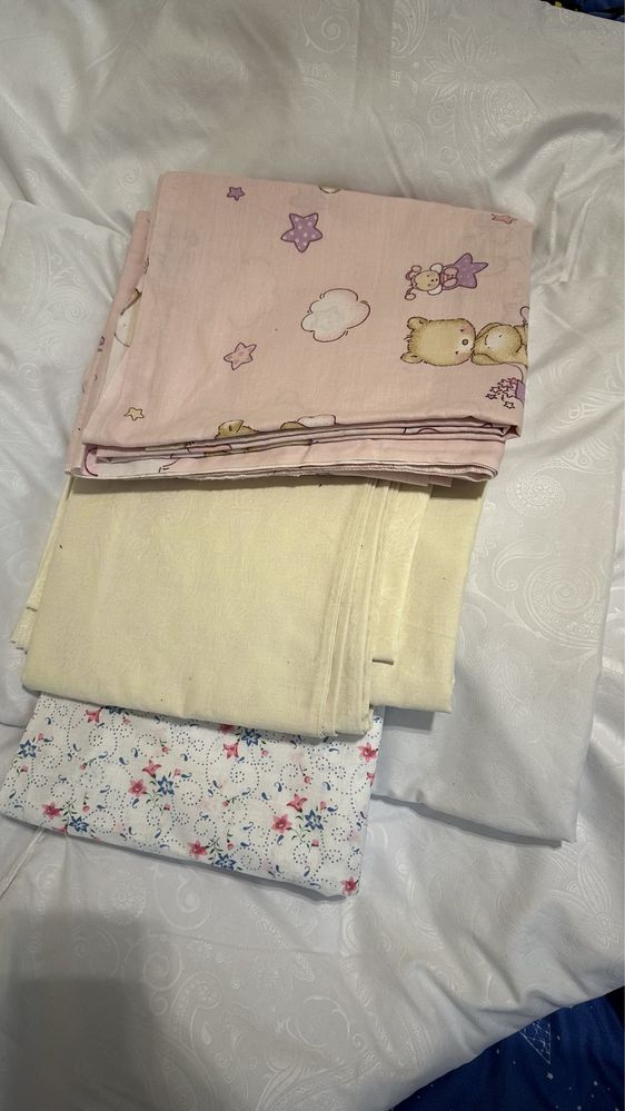 Одеяло и подушка для детской кроватки