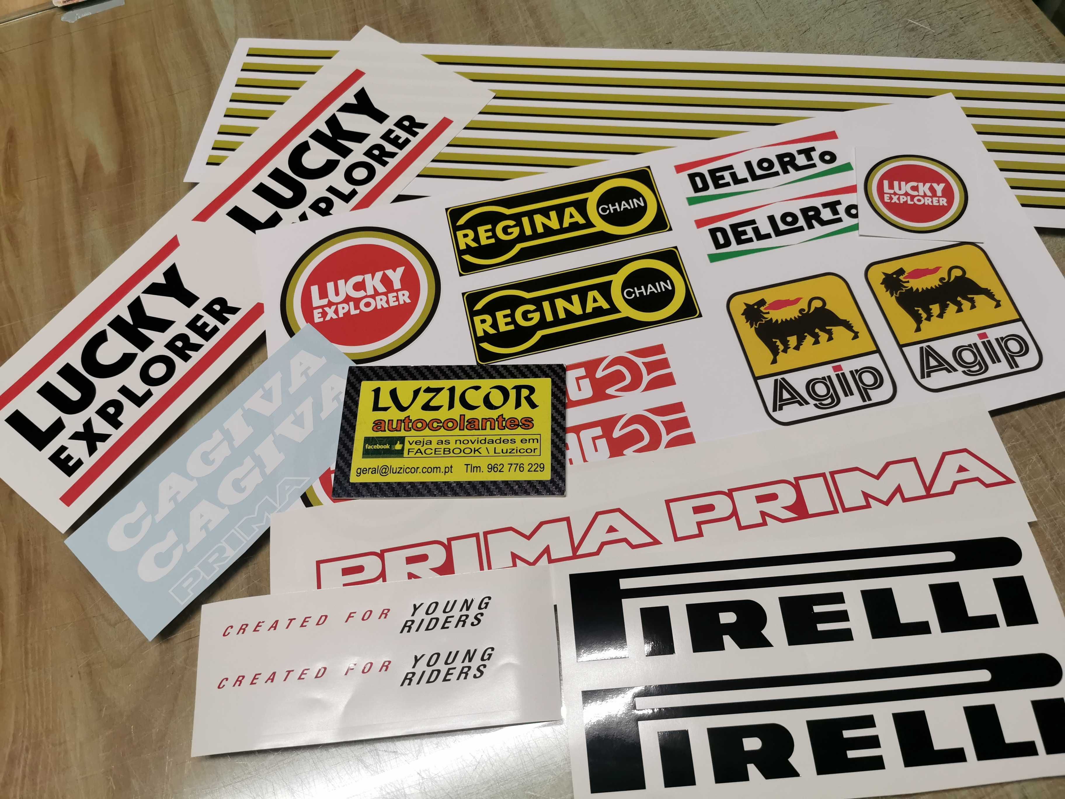 Autocolantes Cagiva