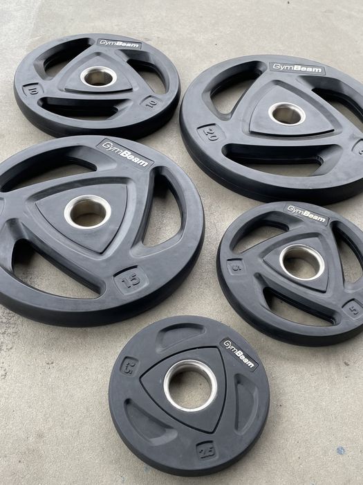 Гантеля 25 кг гексагональна в гумі