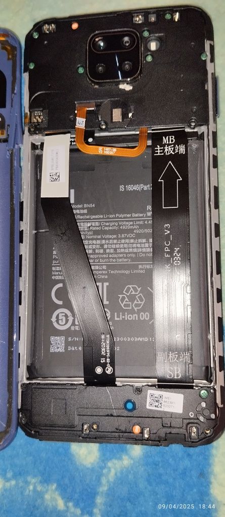 Redmi Note 9 para peças