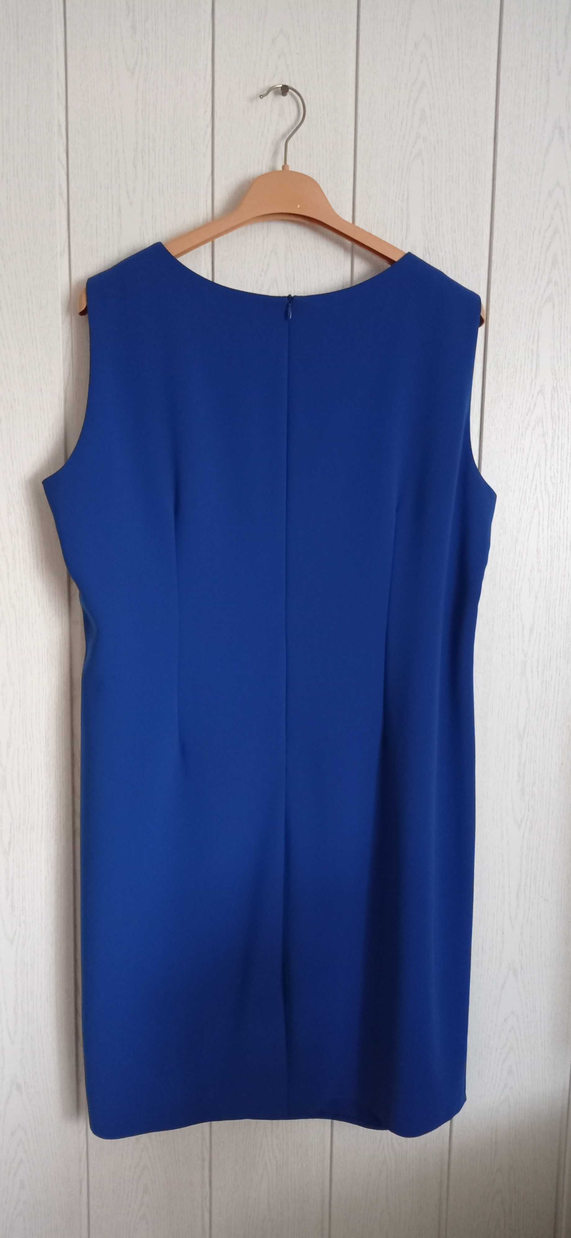 Elegancki komplet sukienka i narzutka r.52 ślub wesele chrzciny