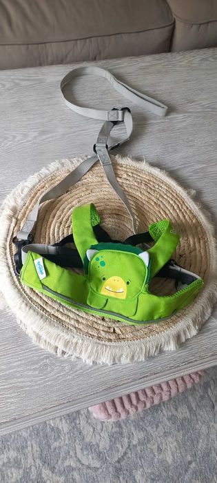 Szelki bezpieczeństwa DUDLEY marki TRUNKI w kolorze zielonym.
