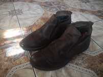 Buty skórzane zimowe męskie