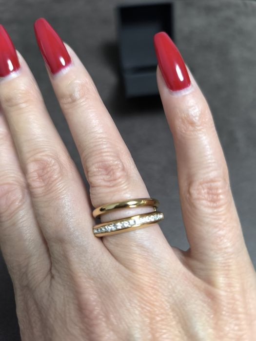 Стильна каблучка Dyrberg/Kern – Tiva Rosegold Crystal.