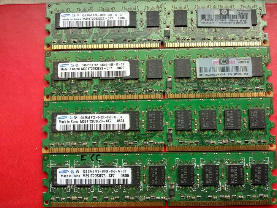 Модуль оперативной памяти Samsung 1GB 2Rx8 PC2 память для сервера ПК
