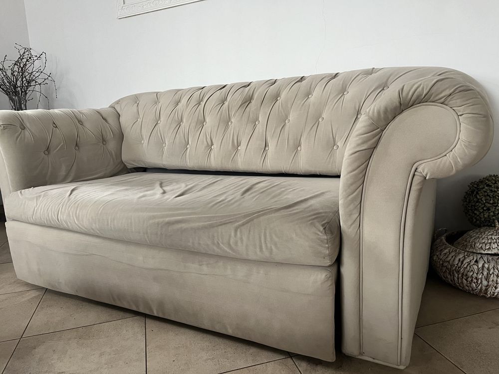 Sofa Black Red White