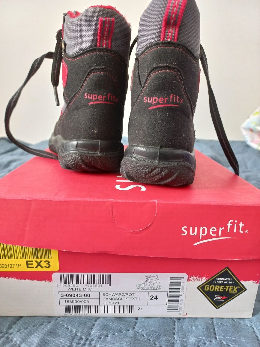 Kozaki śniegowce Superfit husky gore-tex rozmiar 24 stan idealny