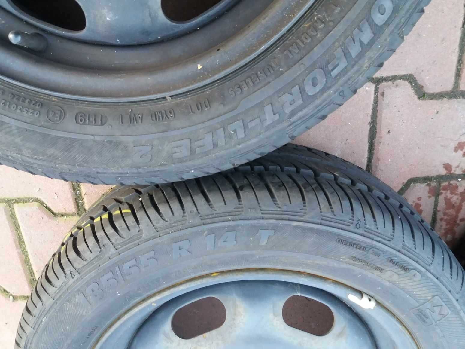 felgi r14 VW POLO 6n Lupo 4x100 14" opony 185/55/14 jak NOWE 7,8mm KPL