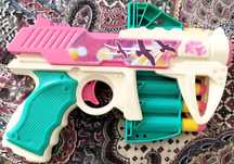 Pistola NERF 6 Balas Brinquedo Criança