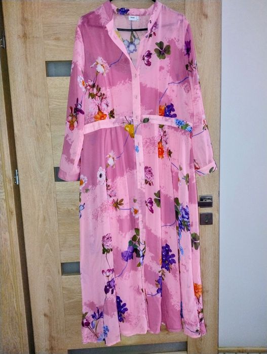 Sukienka rozm 42 numph różowa w kwiaty