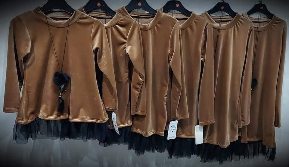 Tunika sukienka welurowa rozmiar 146 14 lat