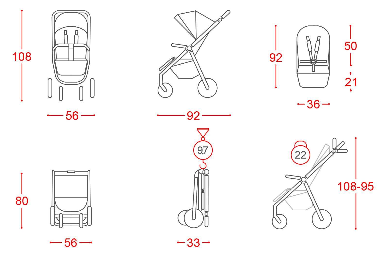 Wózek Spacerowy Carrello Bravo 2024 Spacerówka Do 22kg Amortyzacja