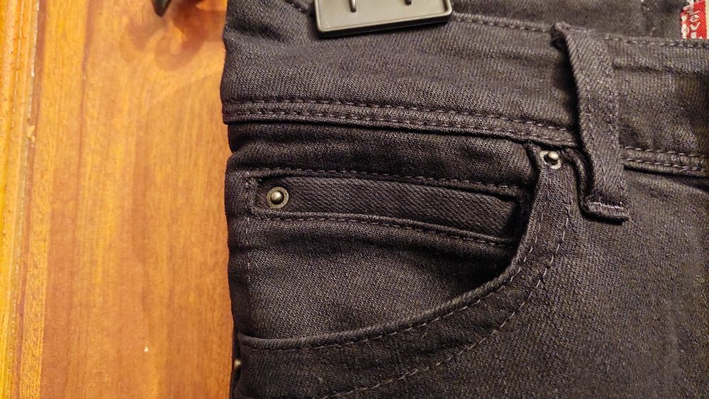 Calças de ganga preta