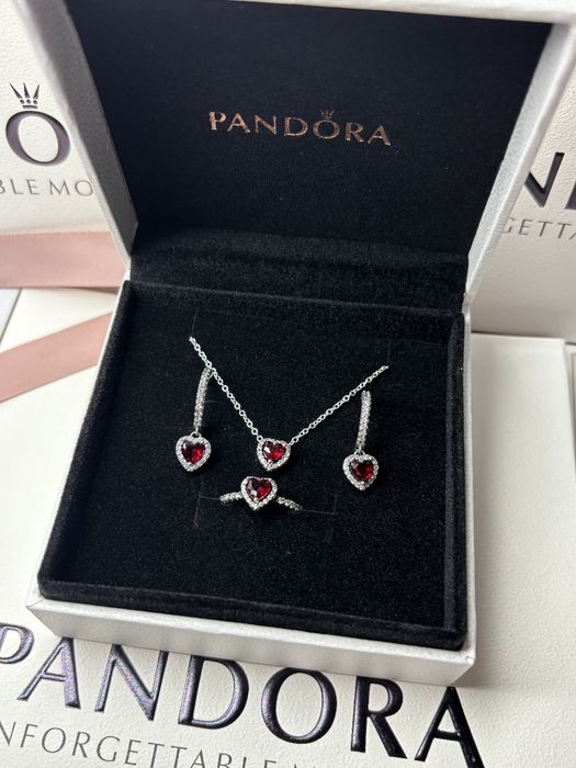 Набір Червоне серце Пандора Pandora набор красное серце