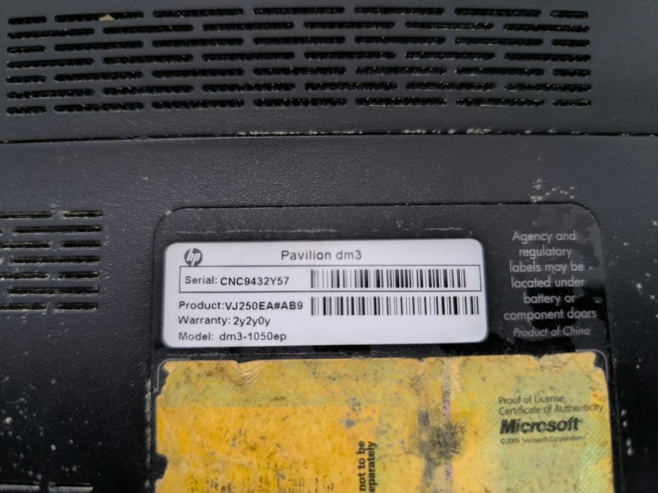 Portátil HP Pavilion dm3-1050ep – 4GB RAM + SSD 240GB (opcional)