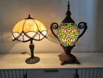 Tiffany lampy witrażowe stołowe / nocne Art deco