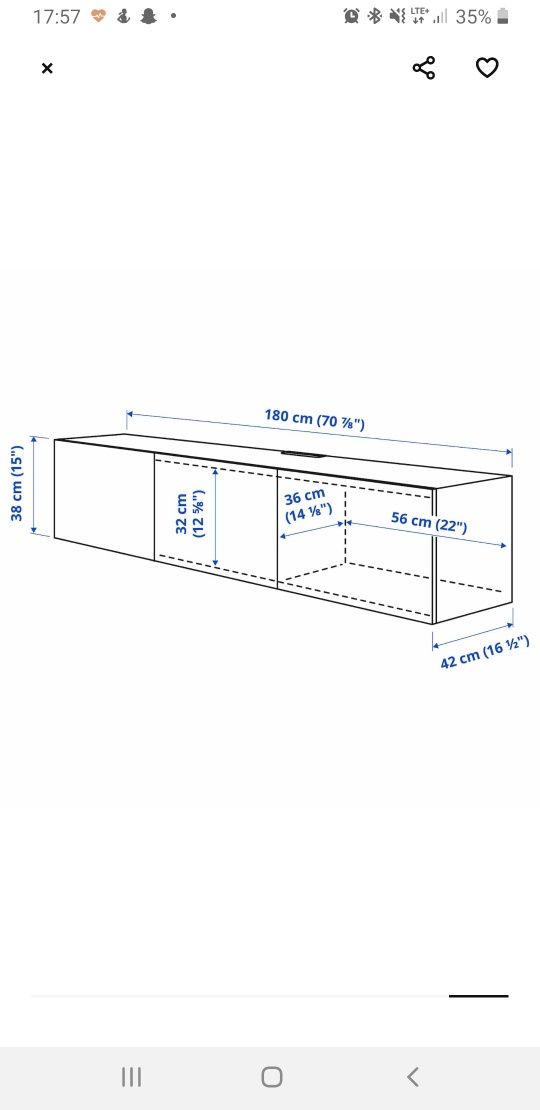 Szafka RTV Ikea besta