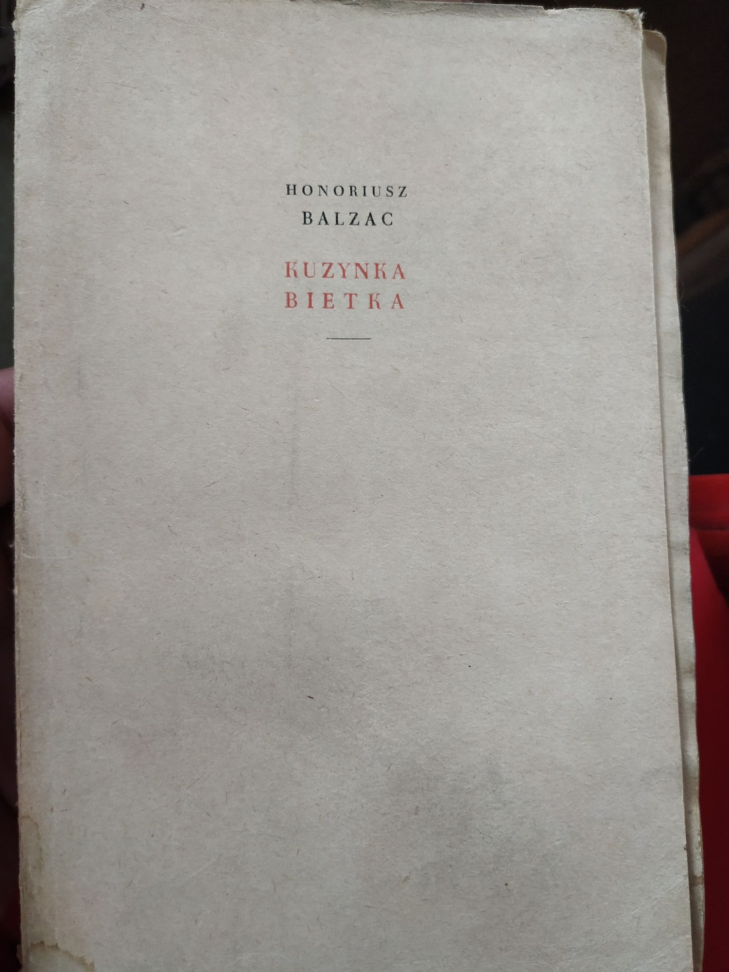 Kuzynka Bietka Balzac oraz Jan Houtekiet Walschap