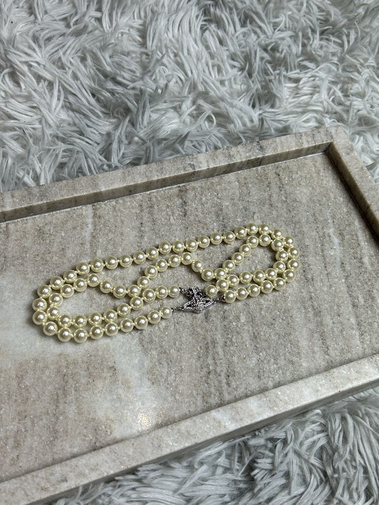 Vivienne Westwood Pearl Choker подвеска из бус чокер намисто буси