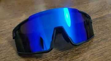 SCVCN uv400 okulary sportowe niebieskie
