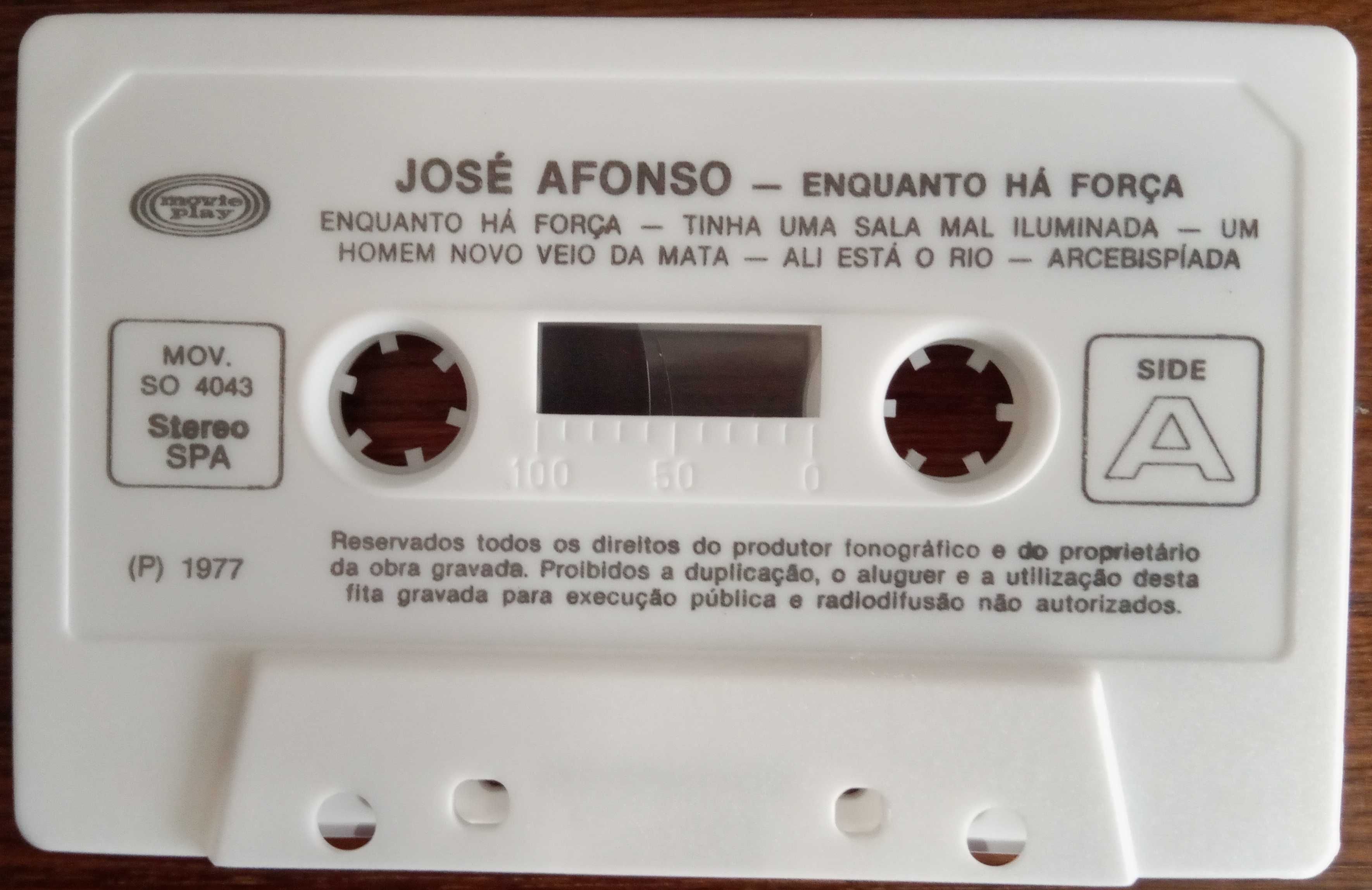 José Afonso	- - - - -		Enquanto Há Força	- - - - -	K7