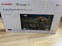 GWARANCJA QLED 4K Dolby Atmos Vision Google tv Sharp UHD Telewizor