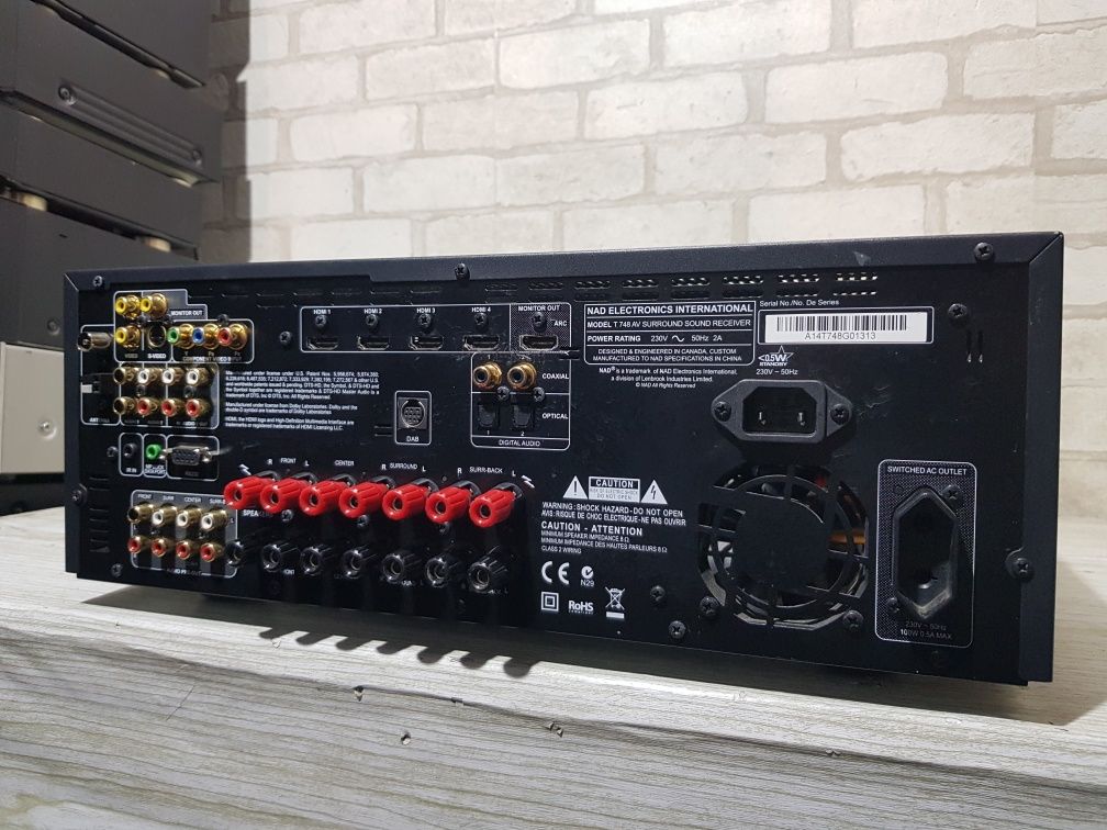 7.1AV ресивер/підсилювач NAD T748 HDMI 3D 2х80Вт б/у з Німеччини