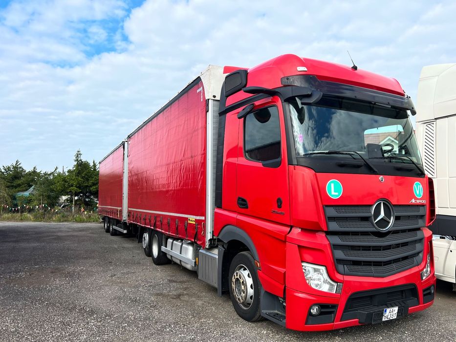 Mercedes-Benz ACTROS 2545 MP5 euro6 6x2 jumbo zestaw  120m 38palet  2545 rok10/2020 PRZEJAZDOWYstale zabudowy ocynk 7,30+8,20m