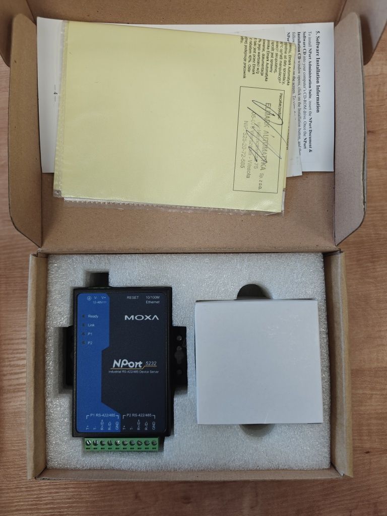 MOXA NPort 5232 Moxa NPort 5232 serwer portów szeregowych, 2x RS-422/