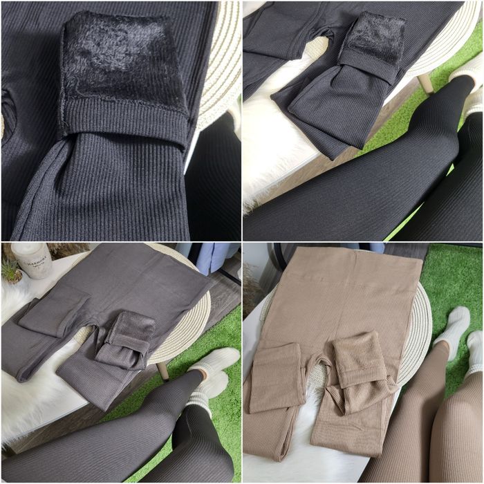 Лосини в рубчик на хутрі, легінси утеплені, лосіни термо, леггинсы