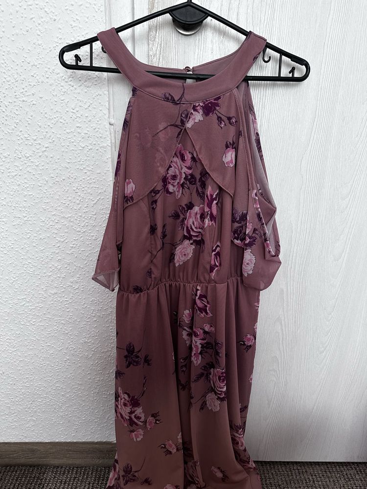 Nowa długa sukienka kwiecista kwiaty floral 40/42 wiosna wesele lato