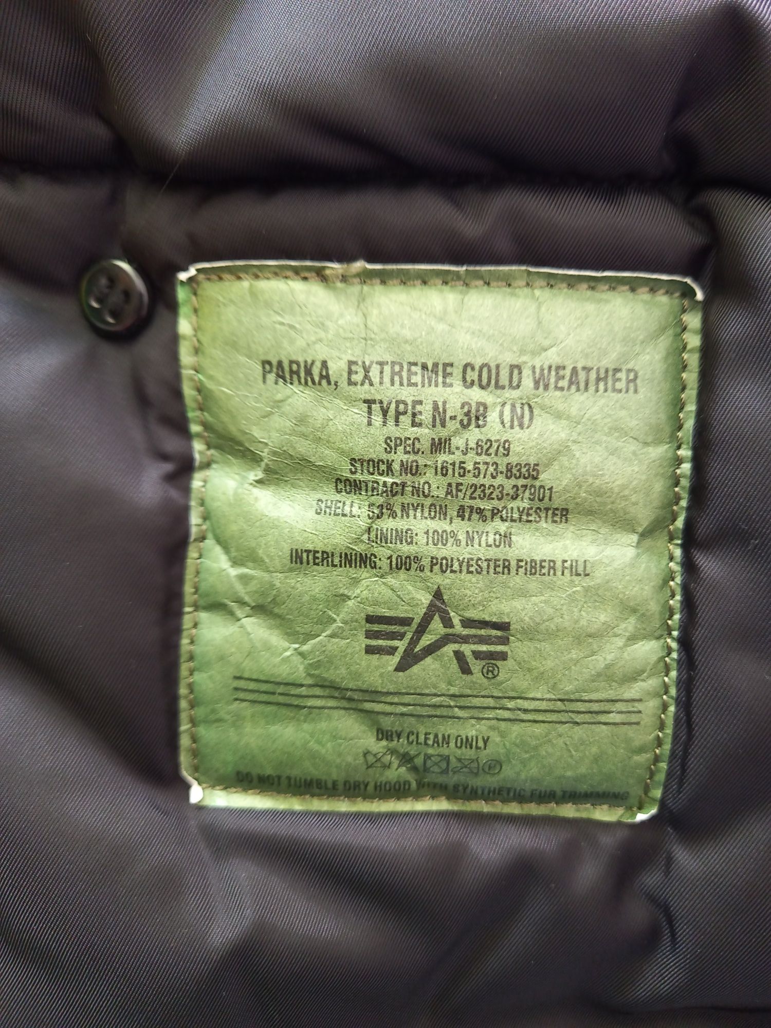 Kurtka zimowa Parka Alpha Industries.  N-3B (N). Stan idealny.