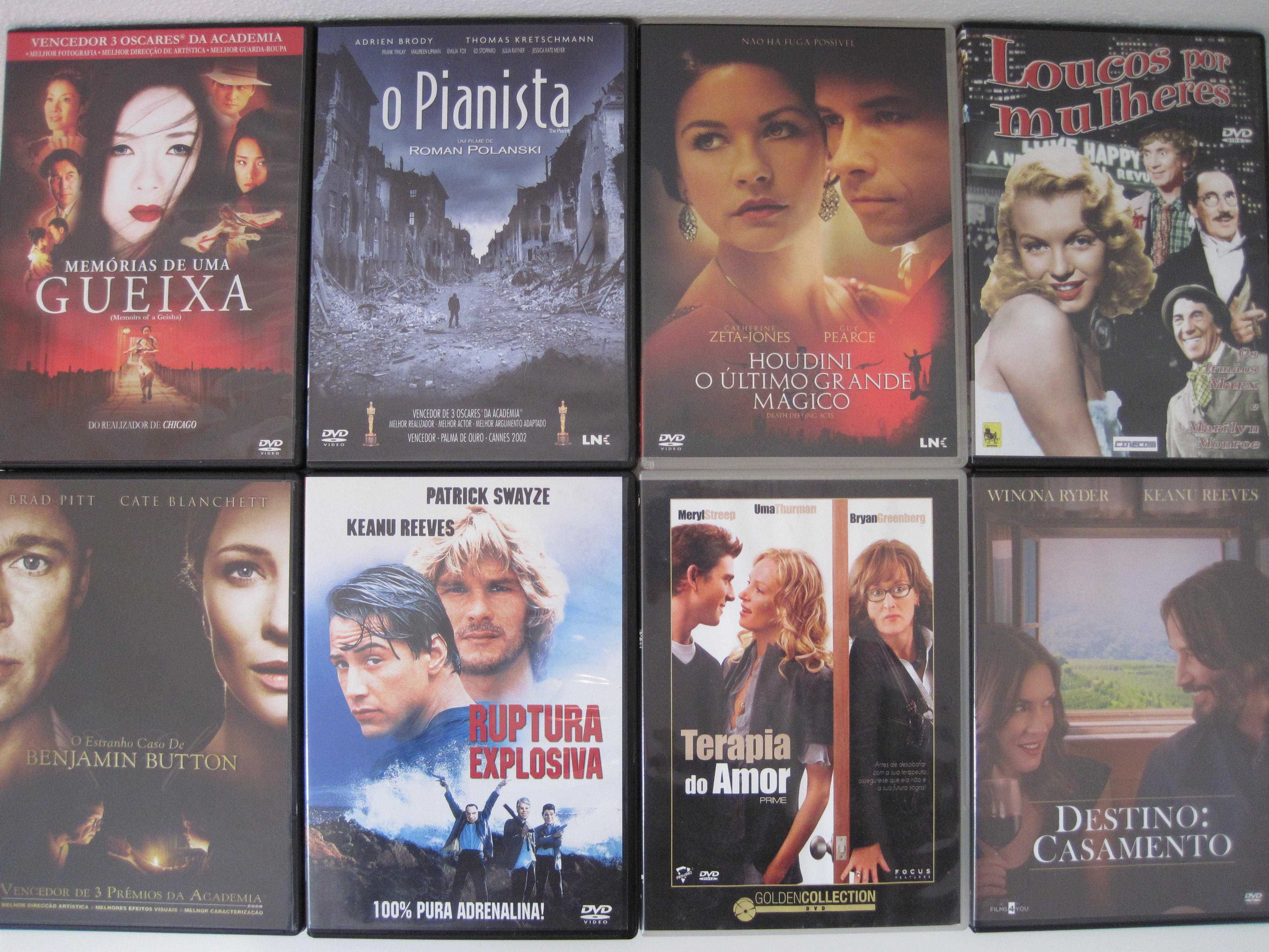 DVDs filmes originais variados para venda ou troca