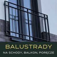 Balustrady, ogrodzenia, bramy i furtki